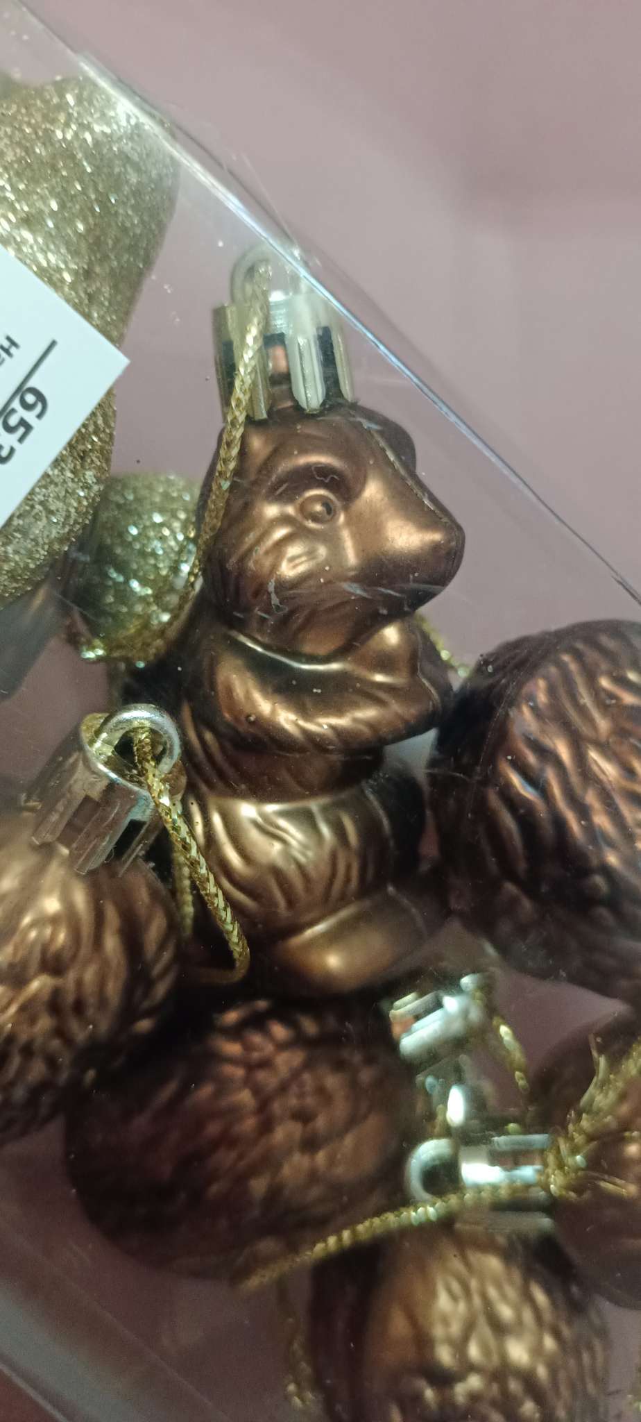 Фотография покупателя товара Ёлочные игрушки 8 шт. «Зимнее волшебство. Белочки и орешки» пластик, коричневый - Фото 6