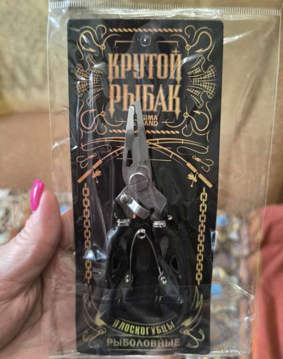 Фотография покупателя товара Плоскогубцы для рыбалки «Крутой рыбак», 12,5 х 5 см - Фото 2