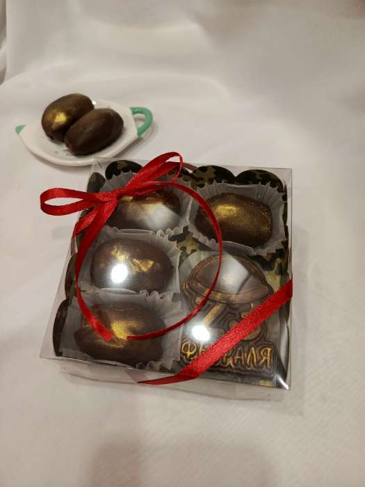 Фотография покупателя товара Коробка для печенья, «23 Февраля» 12×12×3 - Фото 2