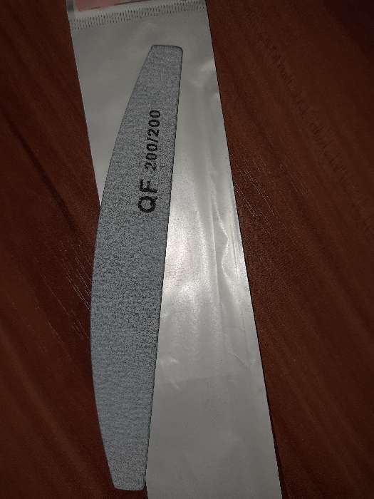 Фотография покупателя товара Пилка-наждак, абразивность 200/200, 18 см, цвет серый