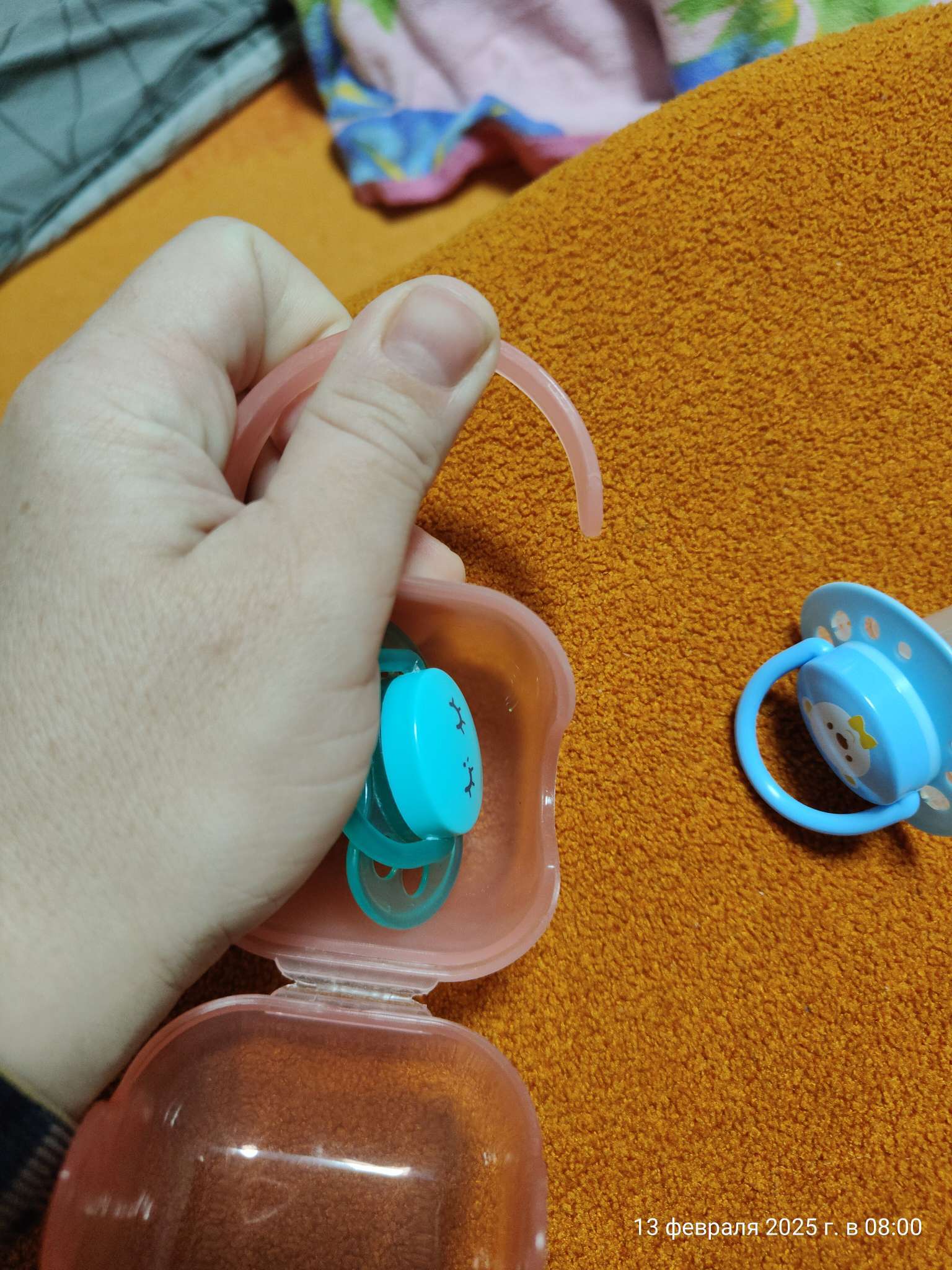 Фотография покупателя товара Контейнер для хранения и стерилизации детских сосок и пустышек, розовый - Фото 1