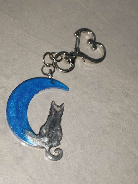 Фотография покупателя товара Карабин с кольцом «Сердце», металл под серебро, 3.4×2.4 см - Фото 2