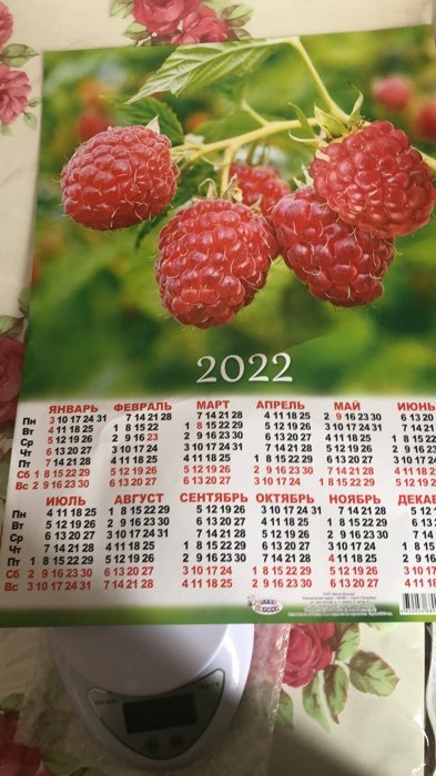 Фотография покупателя товара Календарь листовой А3 "Натюрморт 2022 - 7" - Фото 1