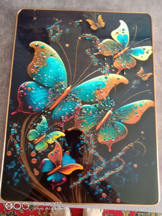 Фотография покупателя товара Картина акрил «Бабочки колор», 40×30 см - Фото 1