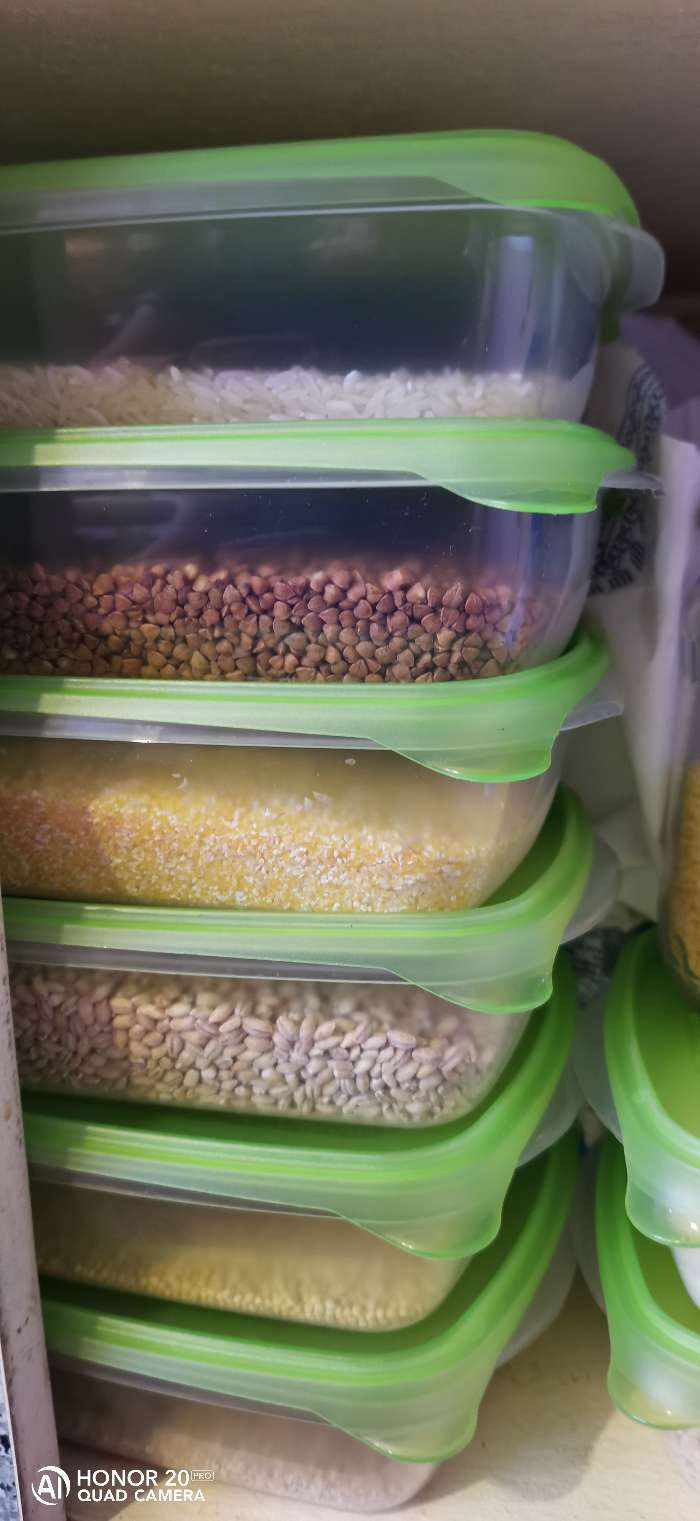 Фотография покупателя товара Набор пищевых контейнеров «Трио», 3 шт, 1,3 л, цвет микс - Фото 3