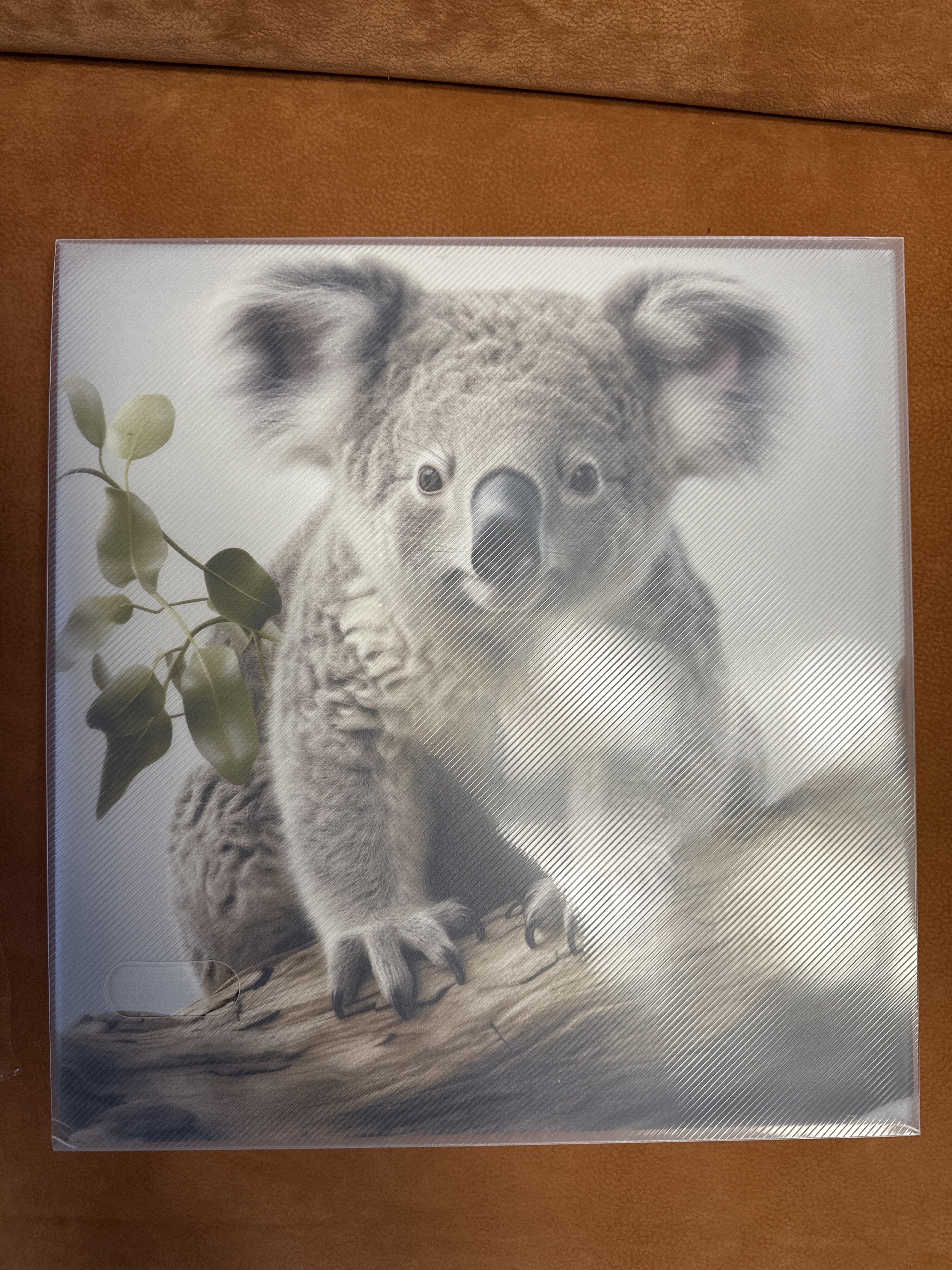 Фотография покупателя товара Фотоальбом магнитный на 20 листов «Коала», кожзам, в коробке, 2.6×32×33.5 см - Фото 1