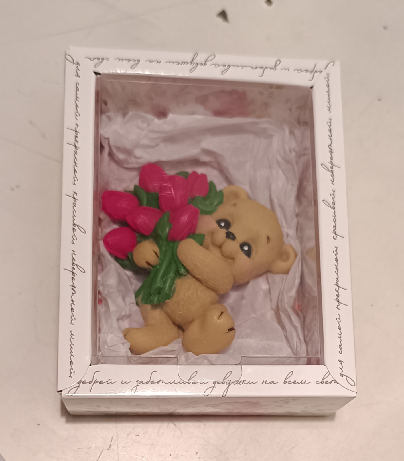 Фотография покупателя товара Коробка складная с пластиковой крышкой «Мрамор», 11.5×9×4 см - Фото 1