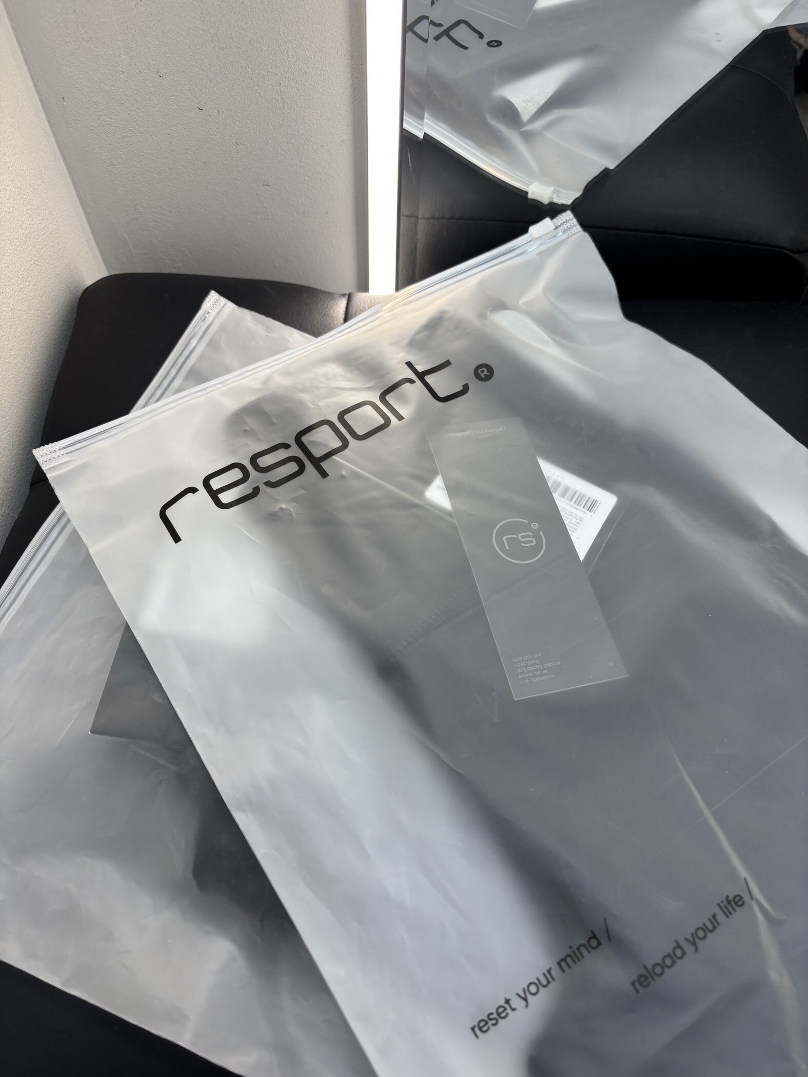 Фотография покупателя товара Легинсы женские Resport, р. 46, чёрные, с компрессией - Фото 1