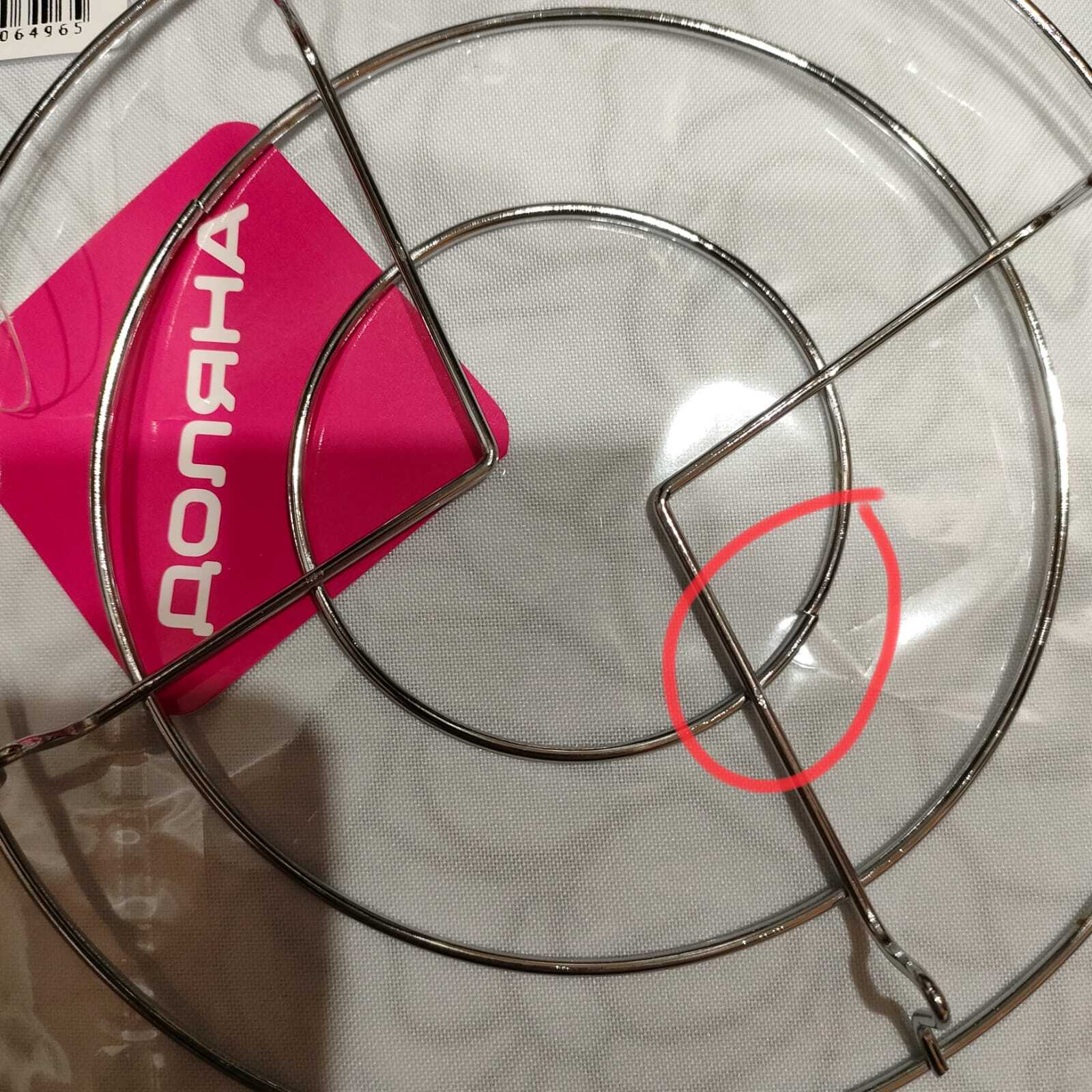 Фотография покупателя товара Подставка под горячее на ножках «Круг», 17.5×17.5×1.5 см, хромированная - Фото 4