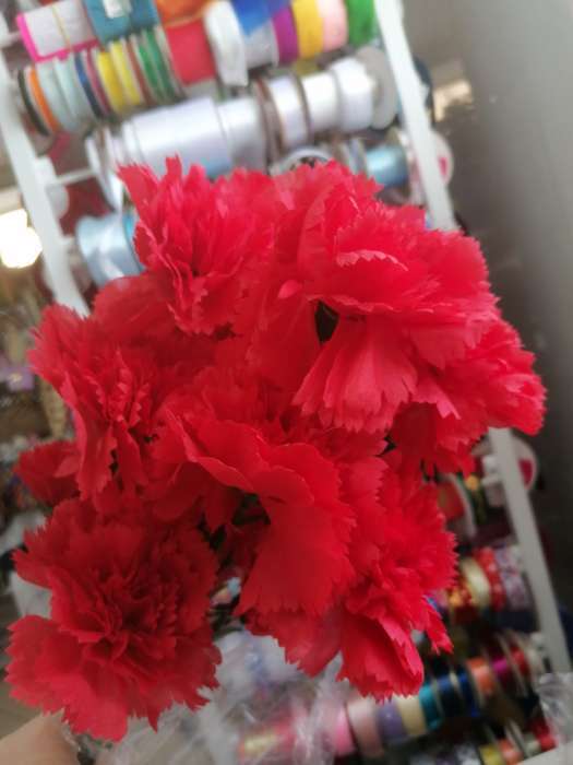 Фотография покупателя товара Цветы искусственные «Гвоздички», 8×67 см, розовые - Фото 1