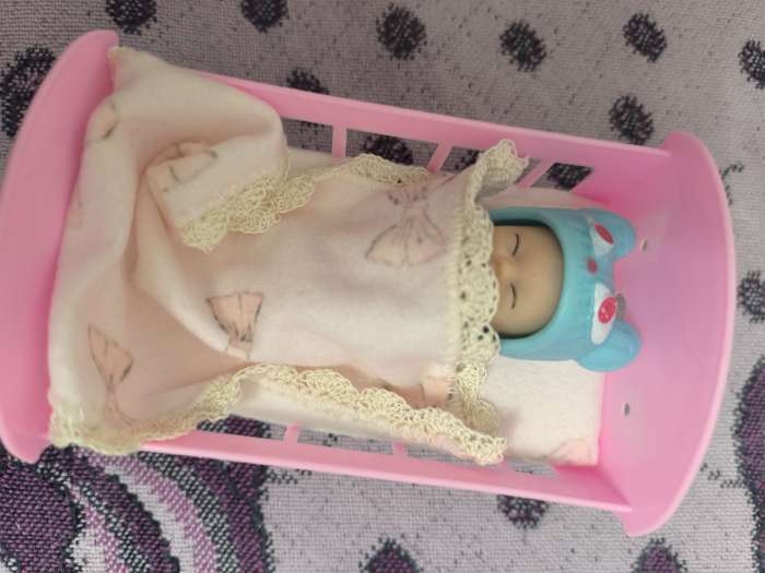 Фотография покупателя товара Пупс «Малыш» с коляской, с аксессуарами, МИКС - Фото 1