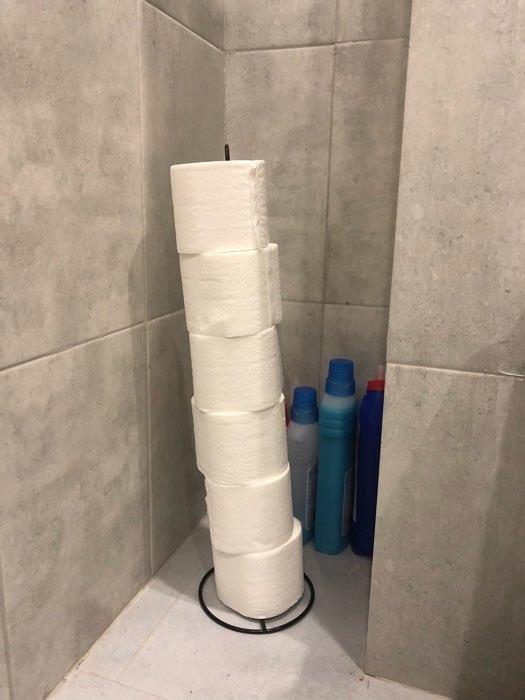 Фотография покупателя товара Держатель для рулонов туалетной бумаги Доляна, 55×15×15 см, цвет хром - Фото 4