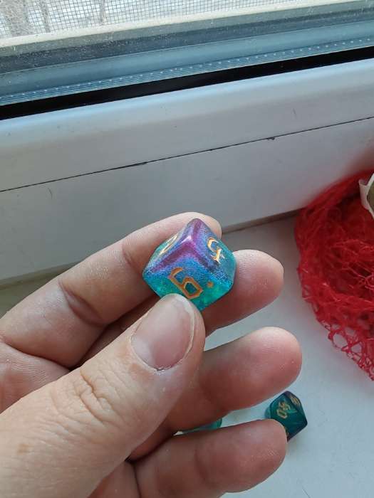 Фотография покупателя товара Кубики - дайсы для ДнД, набор 7 шт. - Фото 5