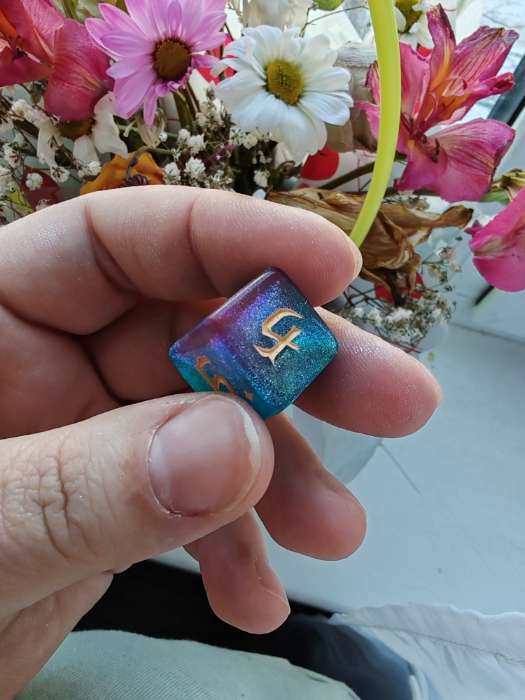 Фотография покупателя товара Кубики - дайсы для ДнД, набор 7 шт. - Фото 6