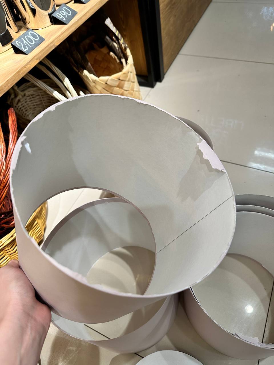 Фотография покупателя товара Набор круглых коробок 5 в 1 «Краски», пыльная роза, 25×25×25 - 19×19×19 см - Фото 3