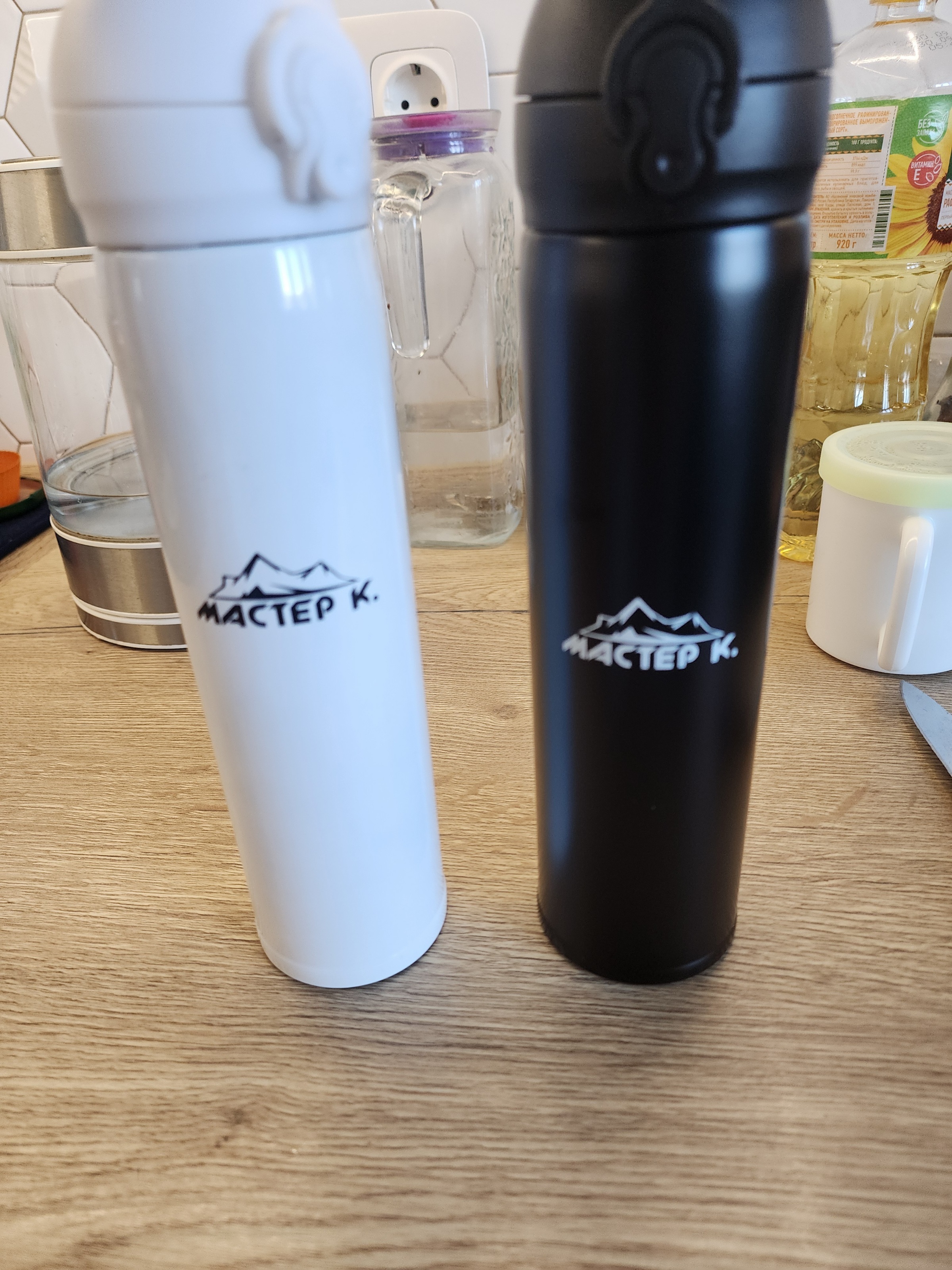 Фотография покупателя товара Термос Мастер К «Топ», 500 мл, 6.3×24.5 см, сохраняет тепло 8 ч, нержавеющая сталь, чёрный - Фото 6