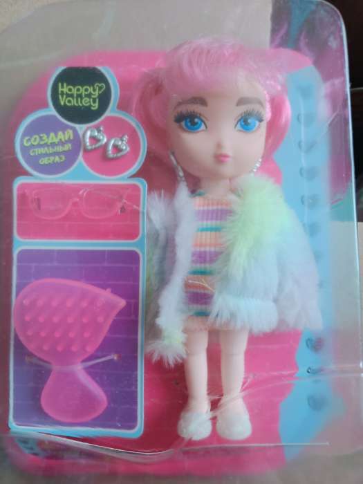 Фотография покупателя товара Кукла шарнирная «Крутая малышка» с аксессуарами, в шубке - Фото 3