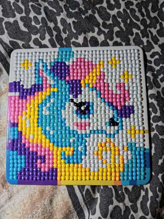 Фотография покупателя товара Алмазная мозаика-магнит для детей «Зайка» - Фото 7