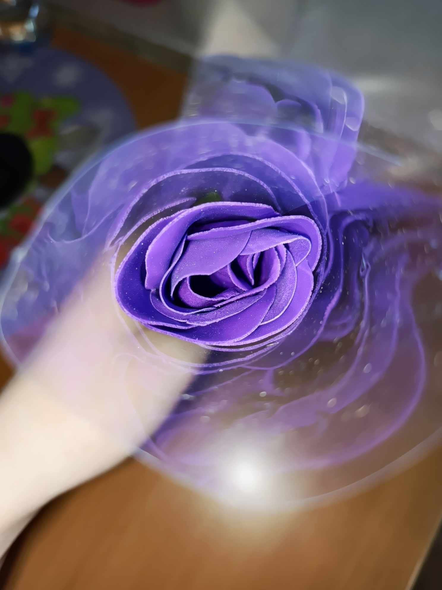 Фотография покупателя товара Мыльная роза, фиолетовая - Фото 2