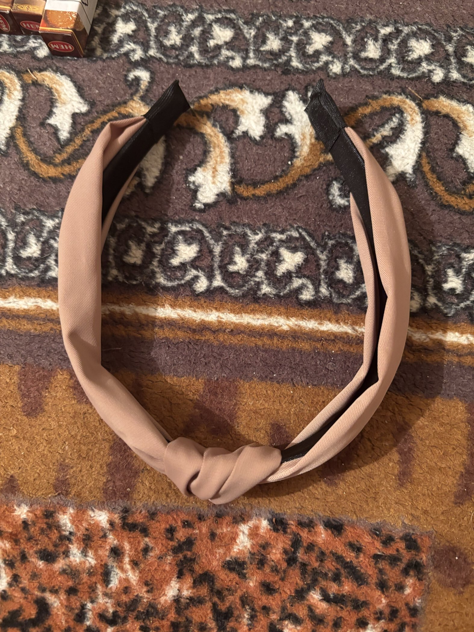 Фотография покупателя товара Ободок для волос «Кокетка», 3 см, бежевый - Фото 2