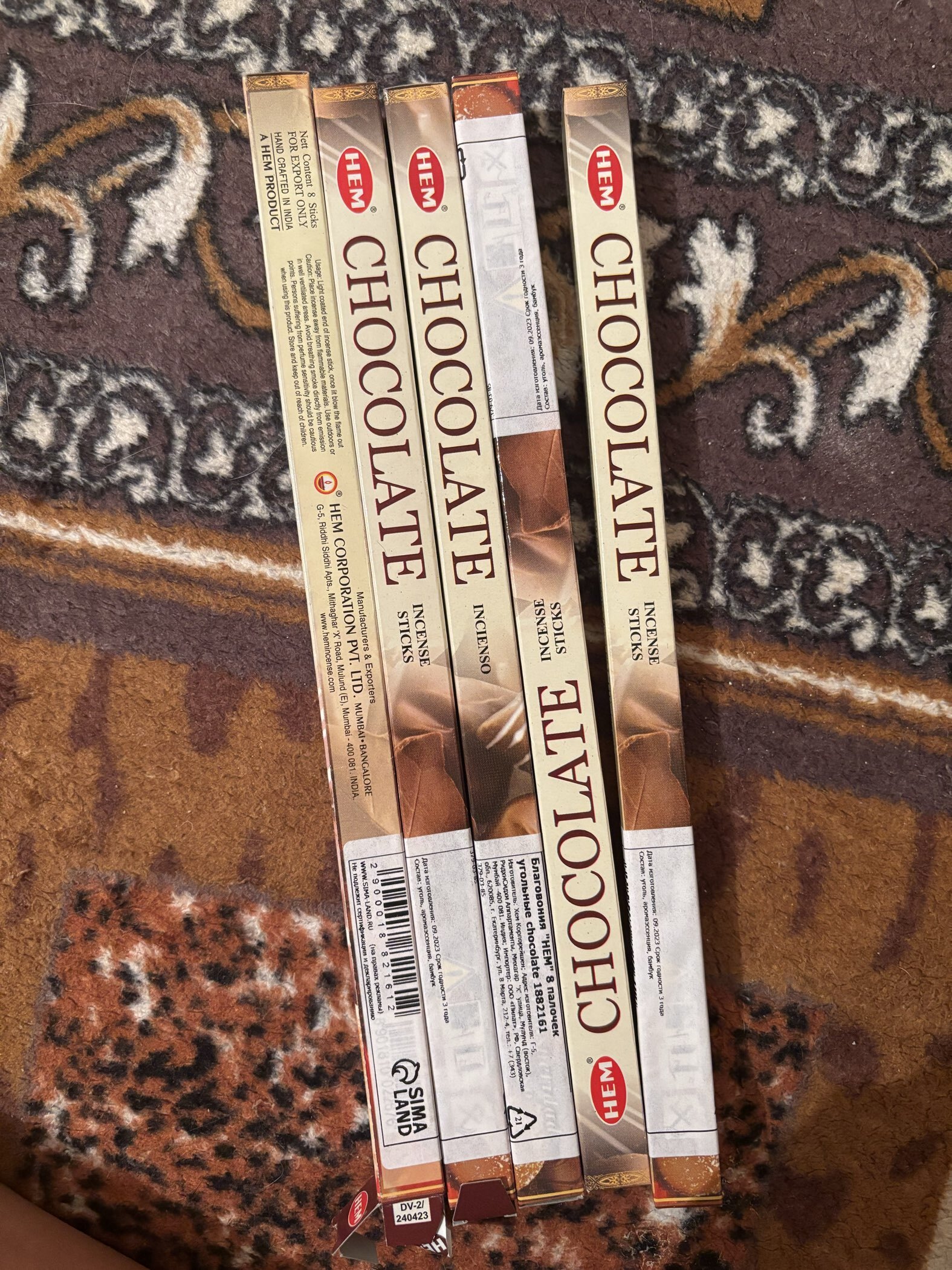Фотография покупателя товара Благовония "HEM" 8 палочек угольные chocolate - Фото 1