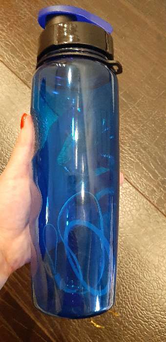 Фотография покупателя товара Бутылка для воды, 650 мл,  23 х 7 см, микс