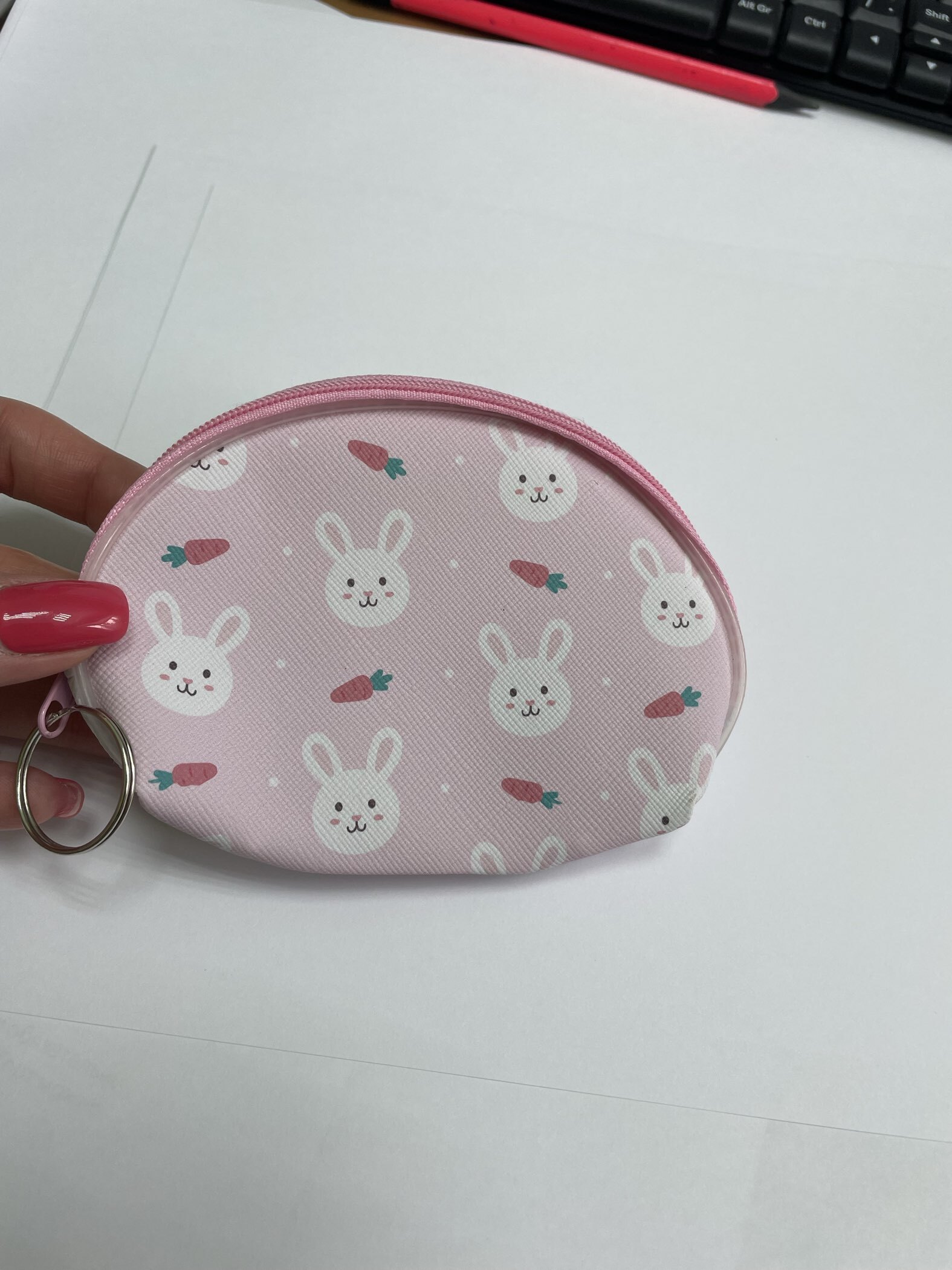 Фотография покупателя товара Кошелёк детский «Зайчики», монетница, на молнии, Выбражулька, МИКС - Фото 1