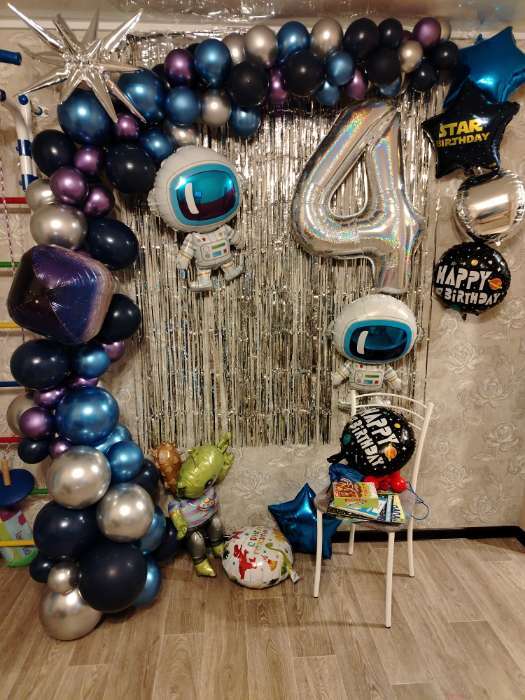 Фотография покупателя товара Воздушный шар фольгированный 40" «Цифра 1» - Фото 1