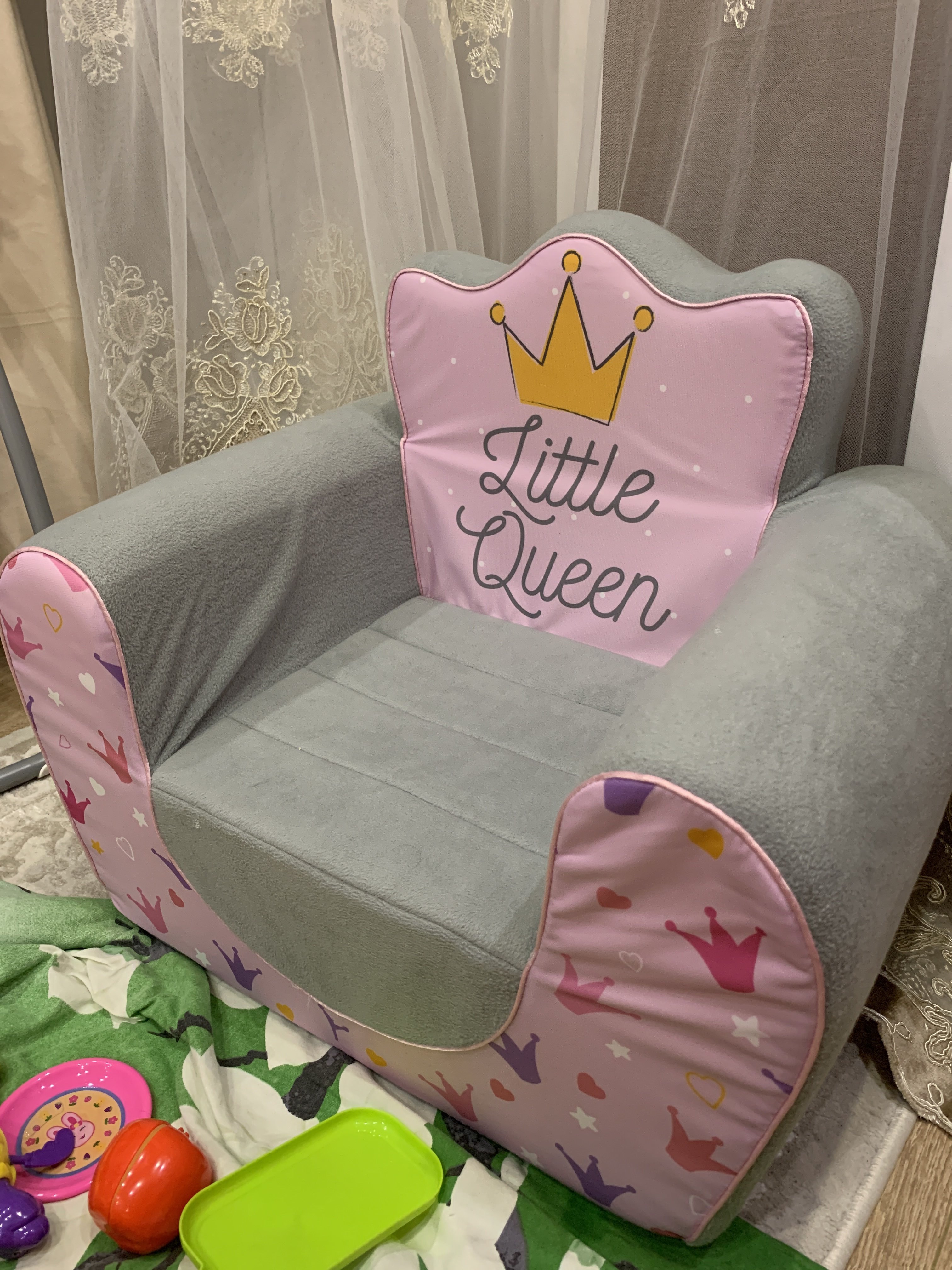 Фотография покупателя товара Мягкая игрушка-кресло «Маленькая принцесса» - Фото 5