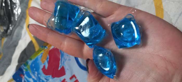 Фотография покупателя товара Капсулы для стирки односоставные Мой Выбор «Свежесть океана» 10 шт. по 8 г дойпак - Фото 3