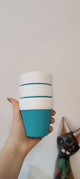 Фотография покупателя товара Горшок для цветов «Трапеция», 8×8×8 см - Фото 1