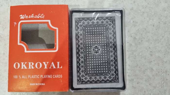 Фотография покупателя товара Карты игральные пластиковые «Royal», колода 54 шт., 8.8×5.7 см - Фото 7