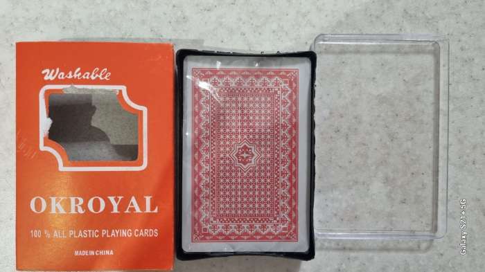 Фотография покупателя товара Карты игральные пластиковые «Royal», колода 54 шт., 8.8×5.7 см - Фото 13