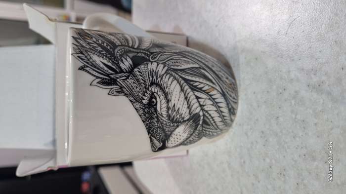 Фотография покупателя товара Кружка Доляна «Пантера», 350 мл, фарфор - Фото 1