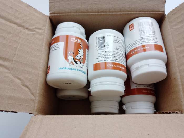 Фотография покупателя товара Пивные дрожжи «Здоровые суставы» для кошек и собак, с серой, 80 таб - Фото 2