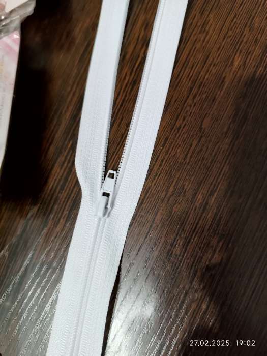 Фотография покупателя товара Молния «Спираль», №4, неразъёмная, замок автомат, 60 см, цвет чёрный - Фото 1