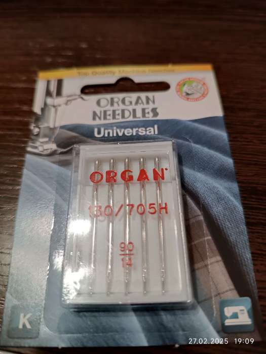 Фотография покупателя товара Иглы для бытовых швейных машин, универсальные, №90/14, 5 шт