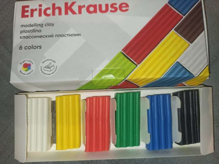 Фотография покупателя товара Пластилин ErichKrause Basic,12 цветов, 192 г, в картонной упаковке - Фото 40