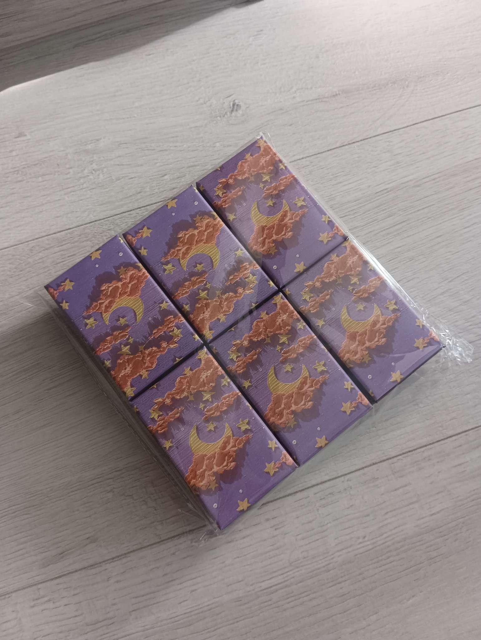 Фотография покупателя товара Коробочка подарочная под кольцо/серьги «Ночь», 5×5 (размер полезной части 4.5×4.5 см), цветная - Фото 1