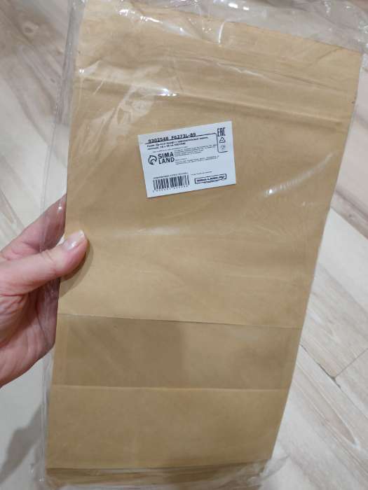 Фотография покупателя товара Пакет Zip - lock Крафт с прямоугольным окном, плоский, 16×26 см - Фото 1