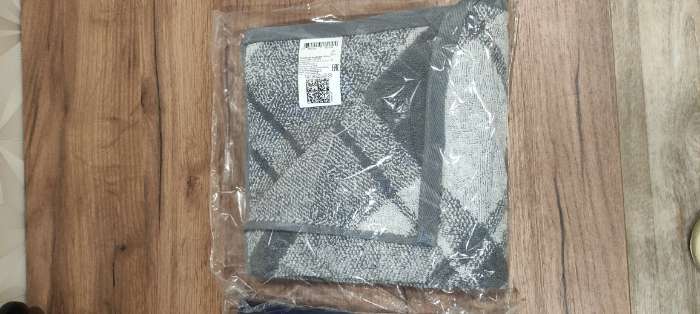 Фотография покупателя товара Полотенце махровое «Этель. Клетка», 50×90 см, хлопок 100%, серое - Фото 1