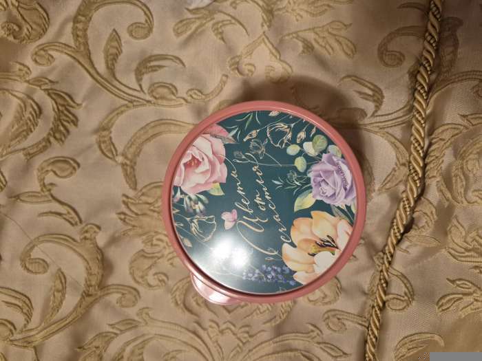 Фотография покупателя товара Ланч-бокс круглый FoodVibes «Цвети от счастья», 500 мл - Фото 1