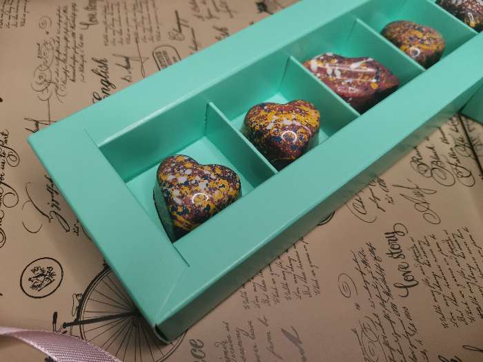 Фотография покупателя товара Форма для шоколада KONFINETTA «Сердца», 27,5×13,5 см, 21 ячейка (2×3 см) - Фото 5