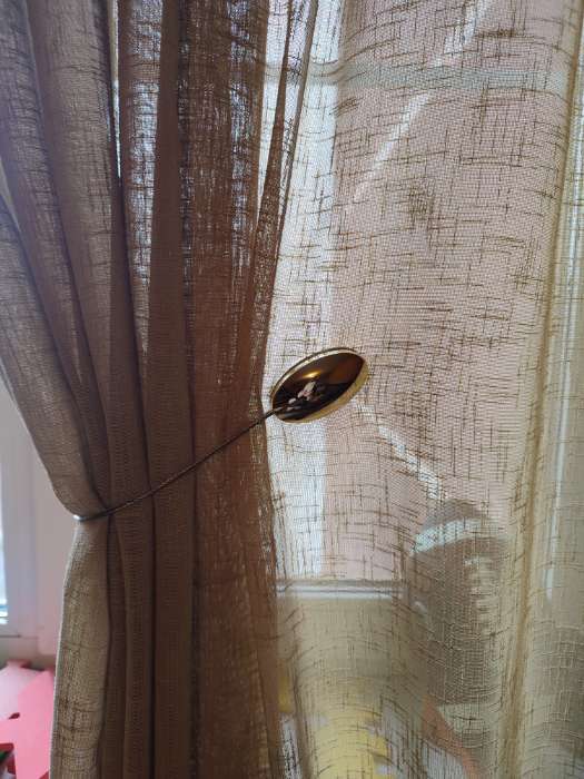 Фотография покупателя товара Подхват для штор, 6×3.5 см, цвет золотой - Фото 1