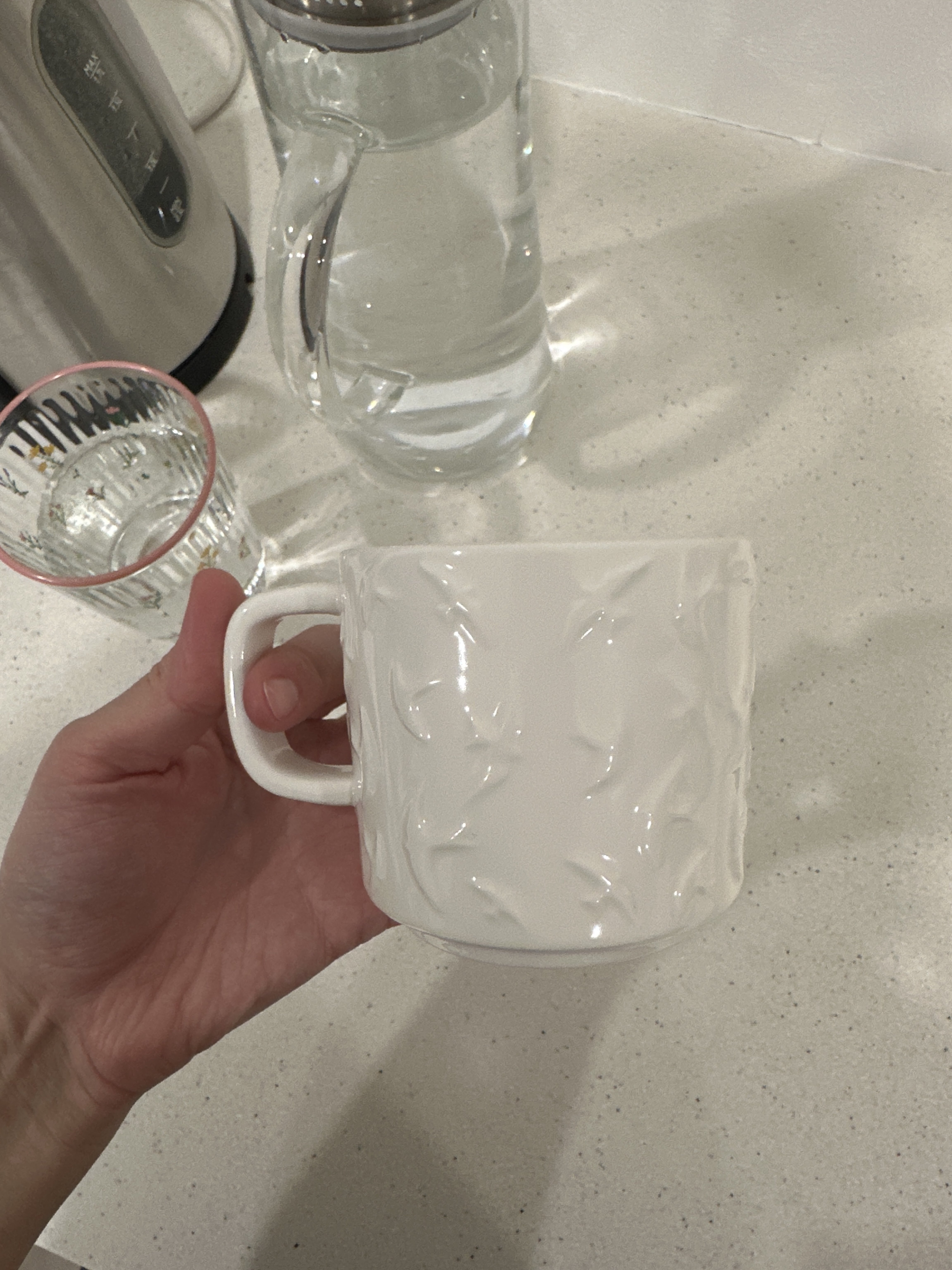 Фотография покупателя товара Кружка чайная керамическая «Волны», 260 мл, ручная работа - Фото 1