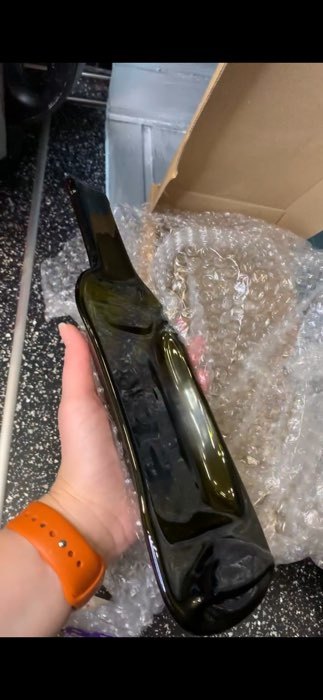 Фотография покупателя товара Тарелка из бутылки «Селена», стеклянная, 30×15,5 см - Фото 5
