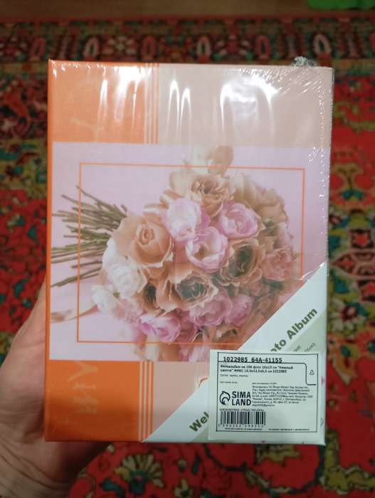 Фотография покупателя товара Фотоальбом на 100 фото 10х15 см "Ретро. Цветы" МИКС 16,5х12,5х4,5 см - Фото 1