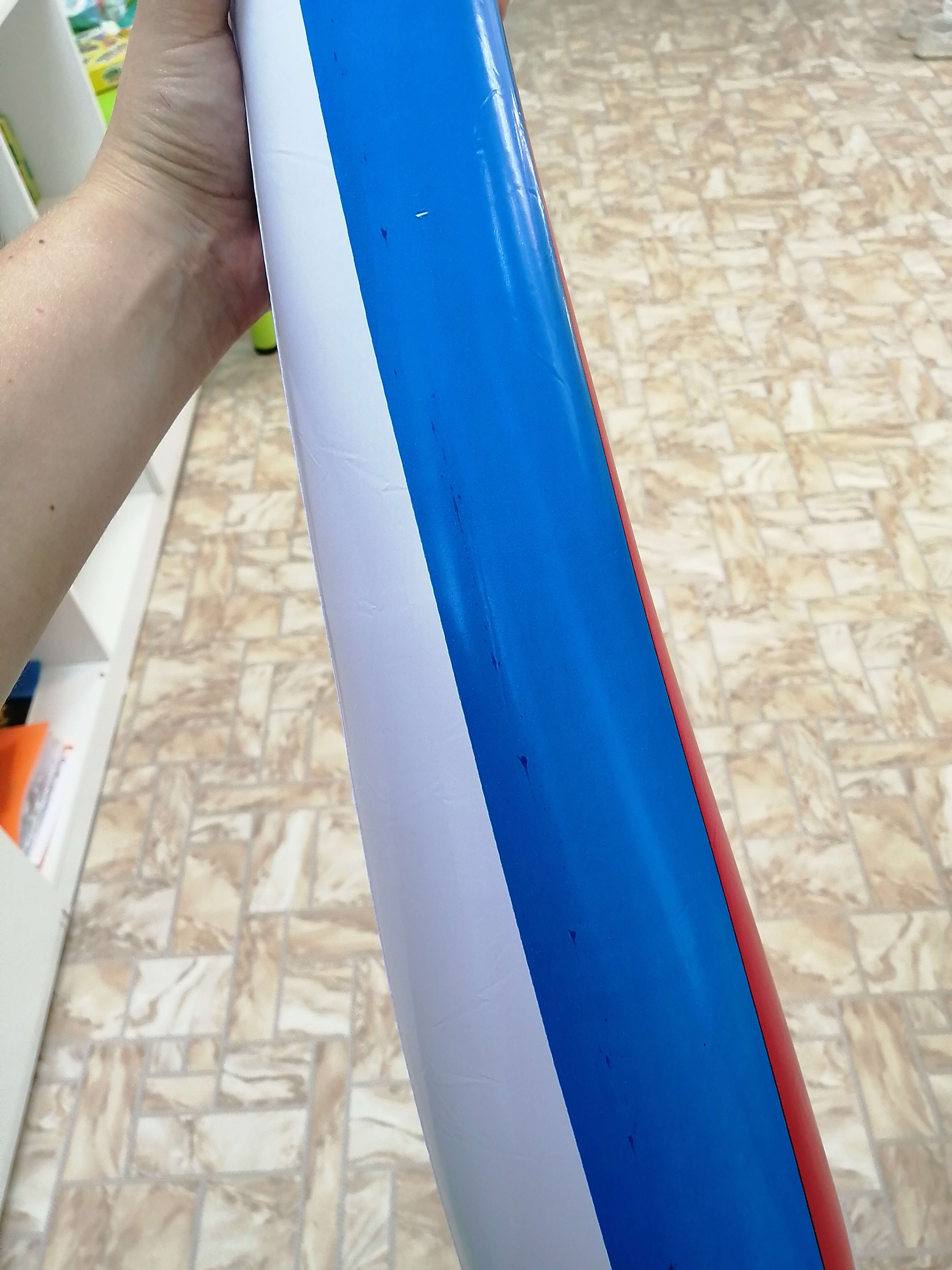 Фотография покупателя товара Надувная игрушка «Бита», 85 см, цвет МИКС - Фото 2