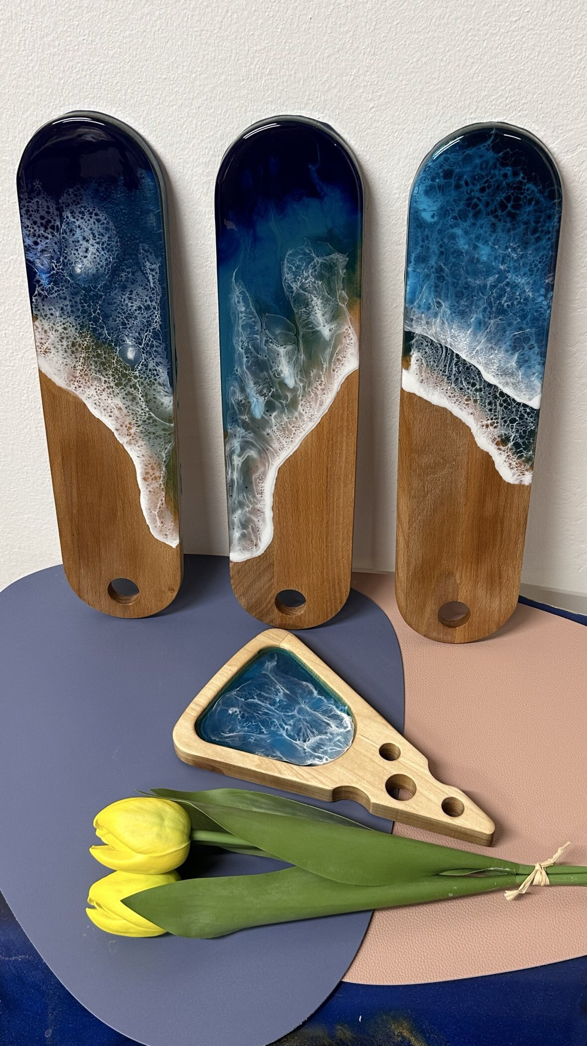 Фотография покупателя товара Доска разделочная и сервировочная бук, 40х10х1см - Фото 1