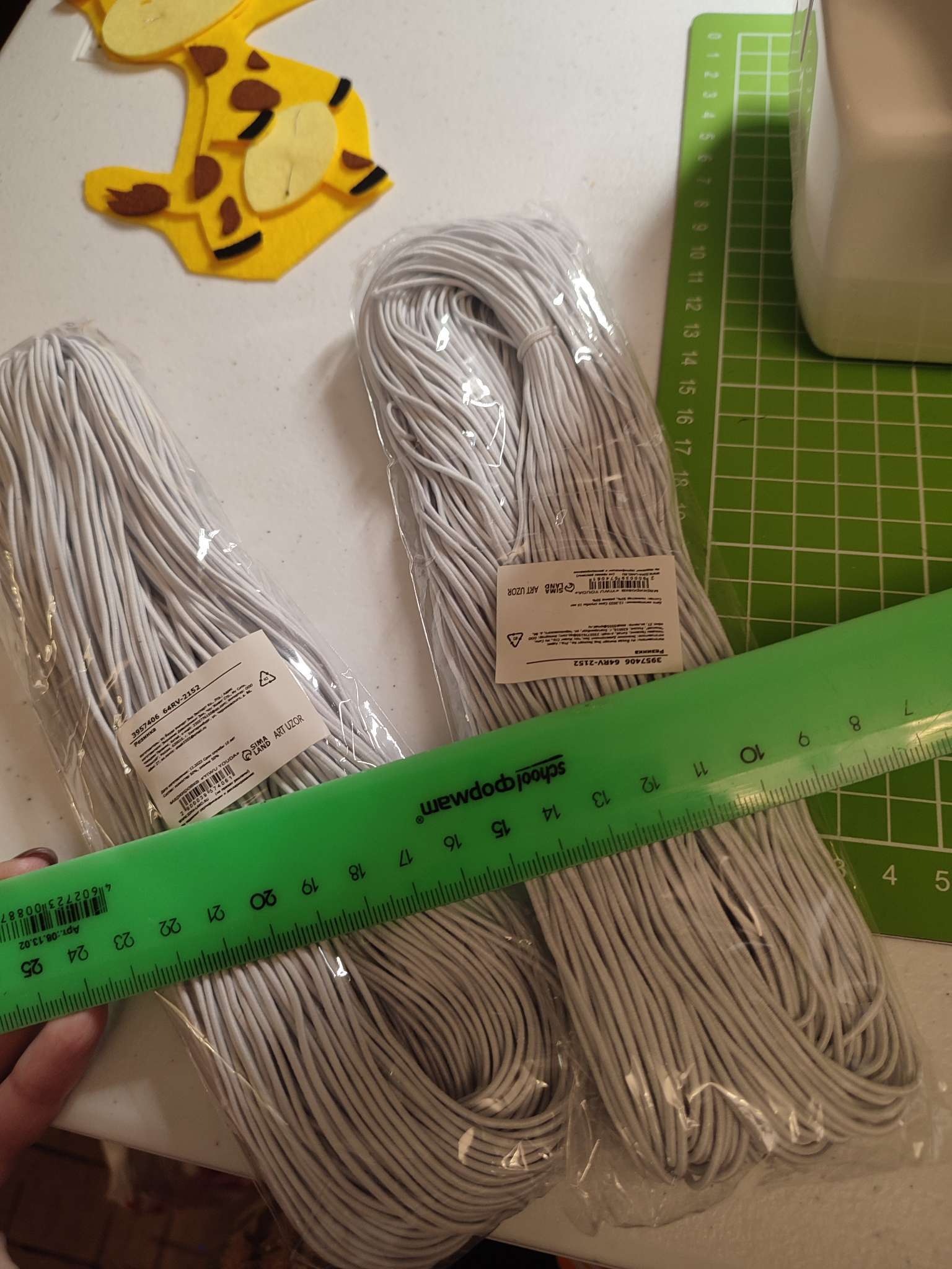 Фотография покупателя товара Резинка шляпная, 1.5 мм, 50±1 м, чёрная - Фото 1